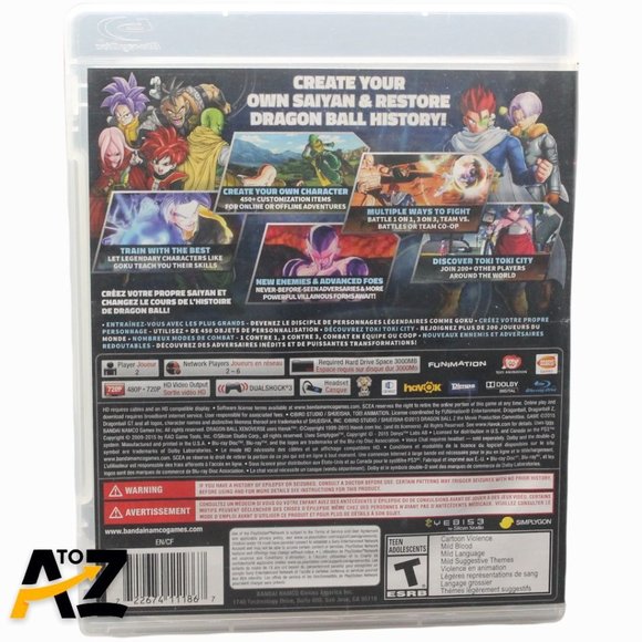 Dragon Ball XenoVerse (Sony PlayStation 3, 2015) Original Disc & Case (No Manual - Picture 3 of 7
